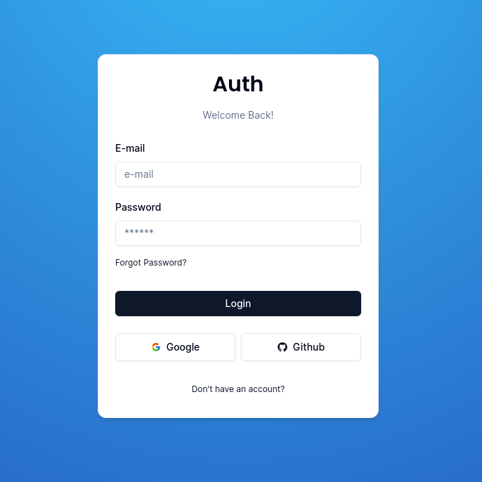 login form to NextAuth.js